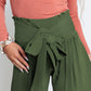 Boho Strappy Elastic Waist Wide Leg Pants