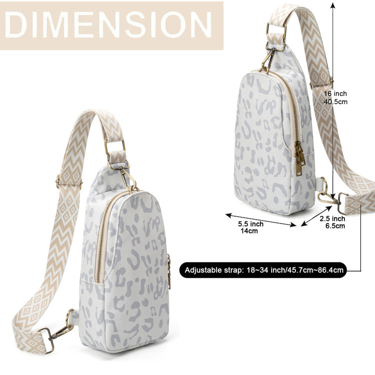 Leopard Print Chest Bag Sling Bag