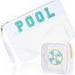 2 Pieces Set Flat Clear Pouch PVC Toiletry Storage Bag (MOQ 5)