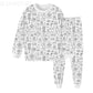 Kid's Doodle Print Pajama Set