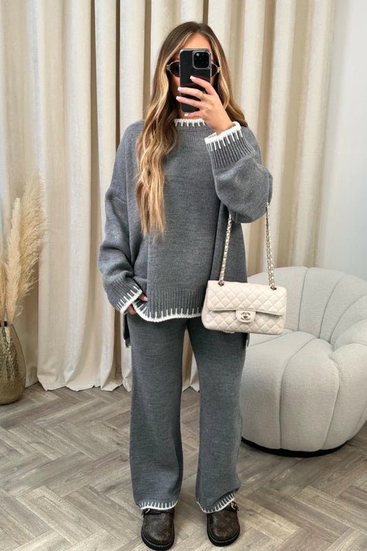 Casual Sweater Two Piece Set