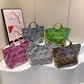 Leopard-Print Large Capacity Tote Bag