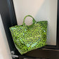Leopard-Print Large Capacity Tote Bag