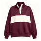 Custom Name Preppy Style Quarter-Snap Sweatshirt