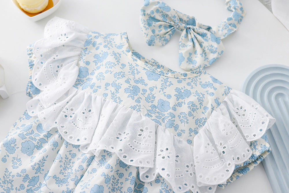 2pcs Set Baby Girls Summer Romper / Dress