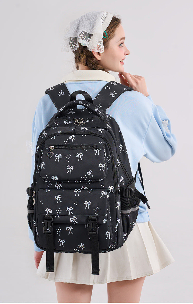 School Backpack Set Casual Daypack with Lunch Tote Bag and Pencil Bag