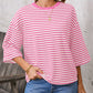 Striped Back Bow Tie T-Shirt
