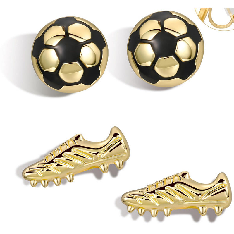Sports stud earrings