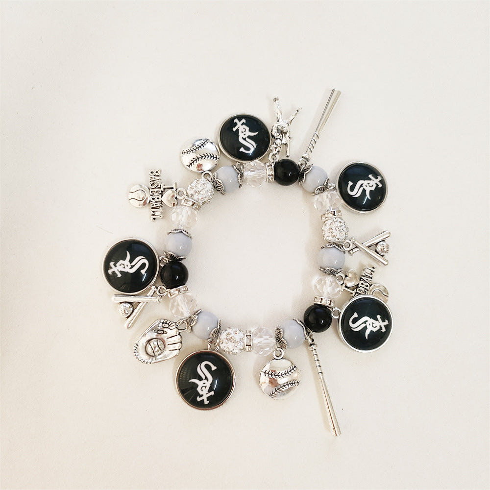 Game Day Team Charm Bead Bracelet Collection