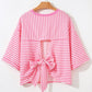 Striped Back Bow Tie T-Shirt