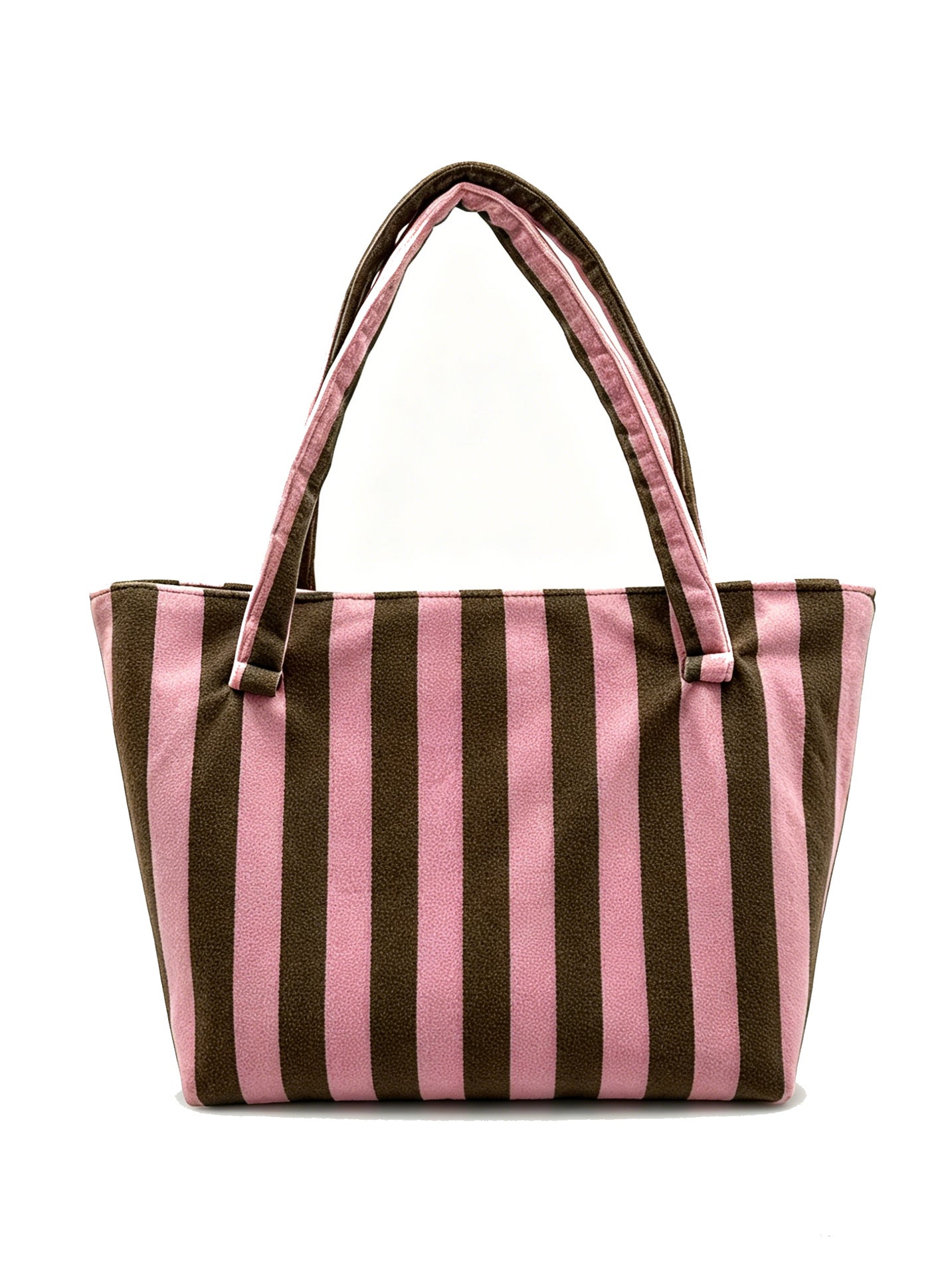 Terry Cloth Beach Tote Bag Large Toweling Handbag for Summer Vacation