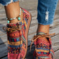 Large size women's flat elastic slip-on shoes
