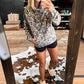 Autumn and Winter Leopard Print Long-sleeved Women's Sweatshirt