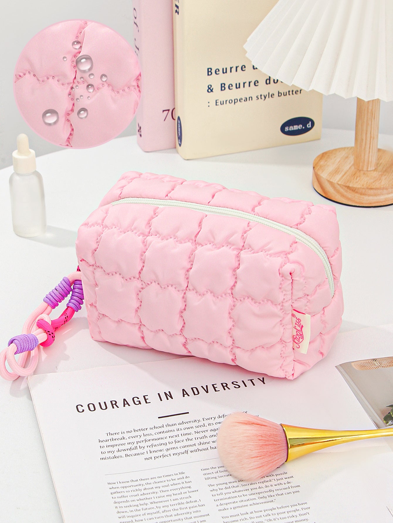 Mini Macaron Colored Cosmetics Organizer Bag