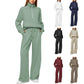 Sweatshirt Wide-leg Sweatpants Casual Set