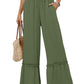 Women's Drawstring Wide-Leg Trousers