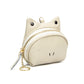 Mini Leather Cat-Ear Coin Purse Keychain