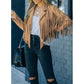 Suede Fringed Coat