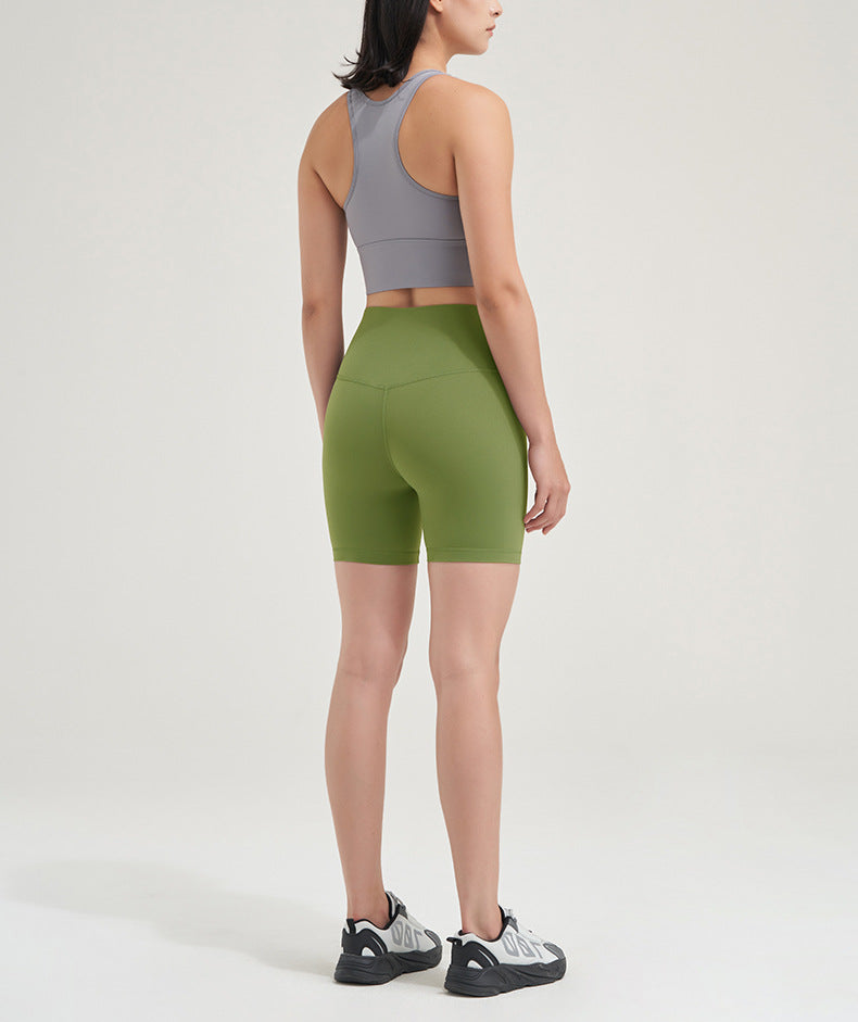 High Waisted Seamless Yoga Shorts