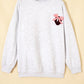 Light Grey Embroidered Football Bow Back Long Sleeve Sweatshirt