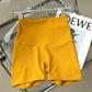 No Awkward Line High Waist Elastic Fitness Base Sports Shorts