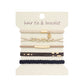 Boho 2-in-1 Hair Tie & Bracelet Set (5-Piece Pack)