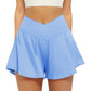 Pocket Faux Two-Piece Shorts