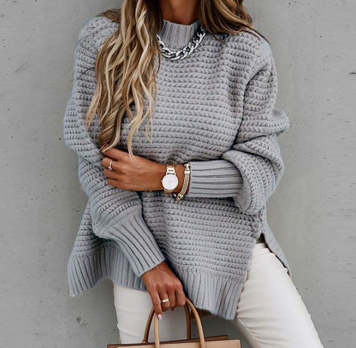 Loose and Relaxed Style Long-sleeved Sweater