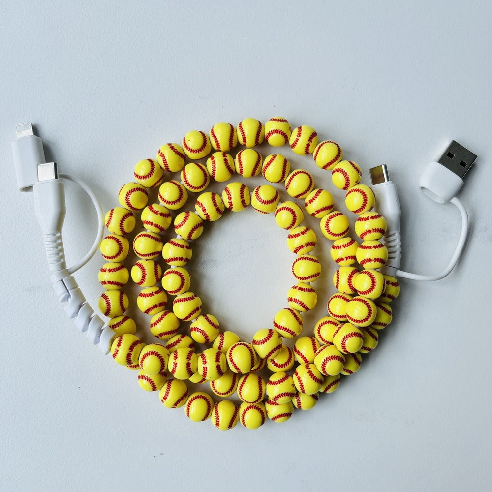 4 in 1 Sporty Beaded for iPhone Charger Cord