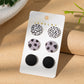 Leopard print acrylic earrings heart earring set(moq3）