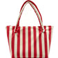 Terry Cloth Beach Tote Bag Large Toweling Handbag for Summer Vacation