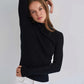 Basic Solid Color Half Turtleneck Sweater