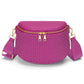 Trendy Woven Checkered Crossbody Bum Bag for Women