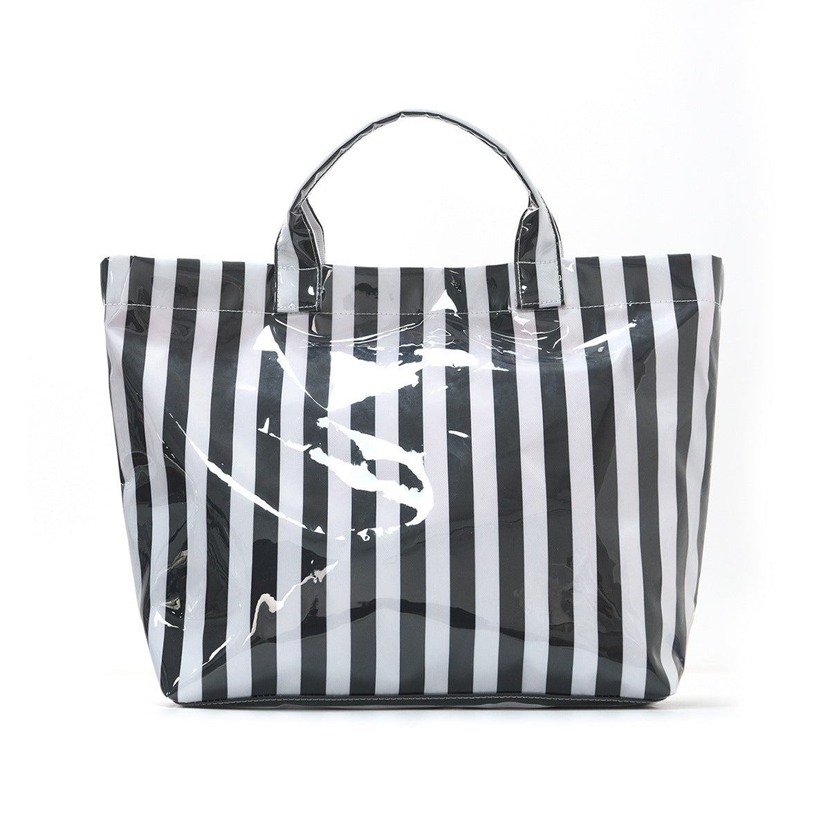 PVC Striped Tote Bag