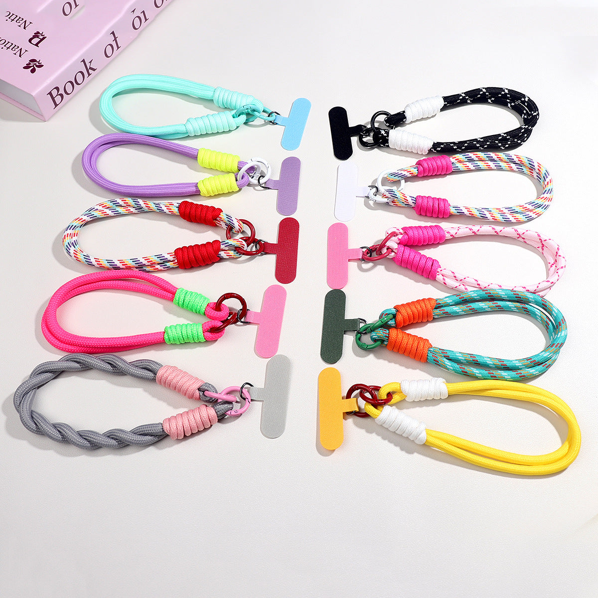 Vibrant Braided Rope Keychain/Bag Charm/Phone Lanyard