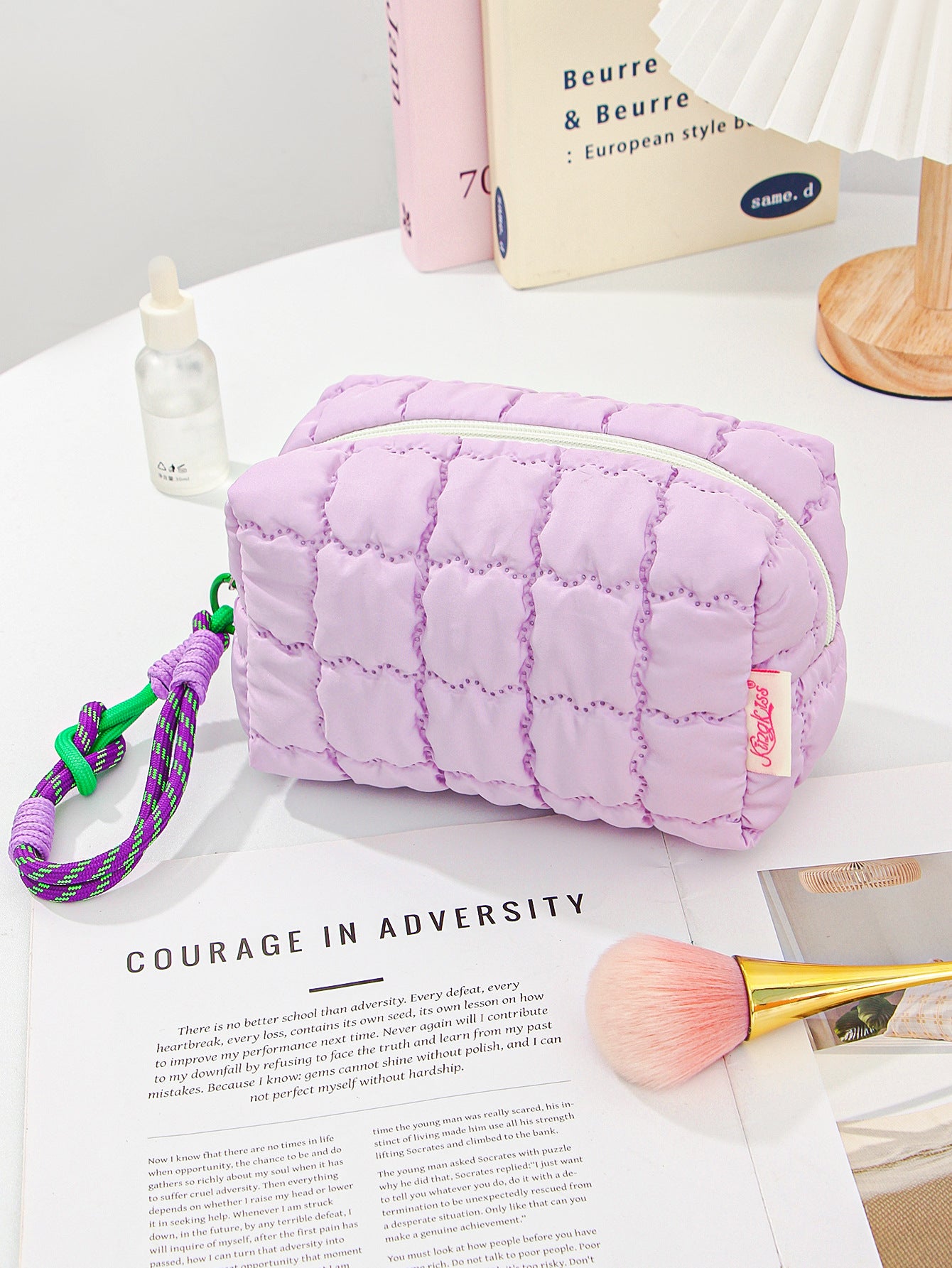Mini Macaron Colored Cosmetics Organizer Bag