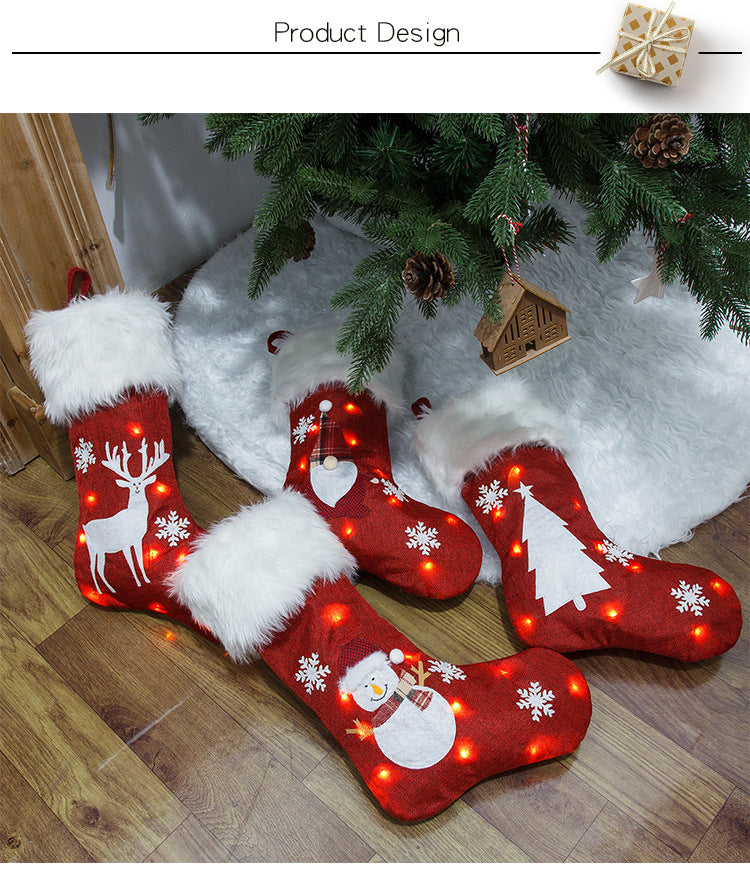 Personalized LED Light-Up Christmas Stockings