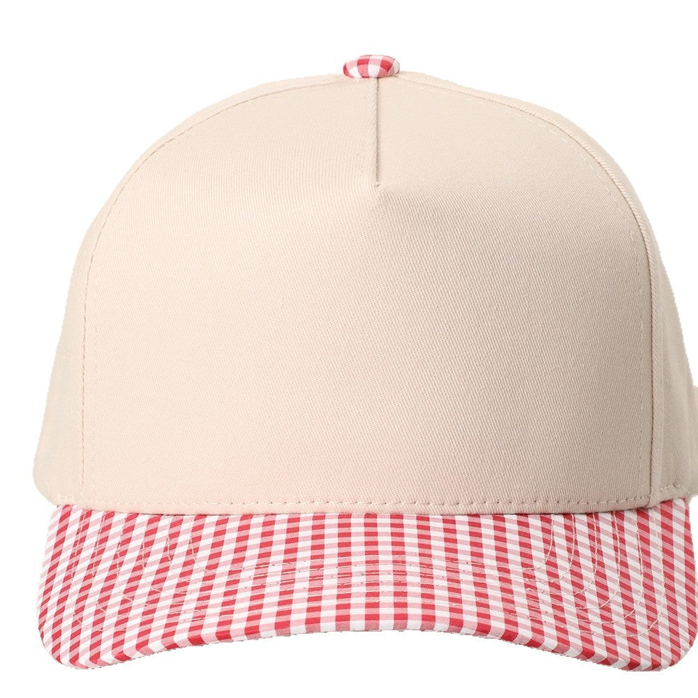 Plaid Baseball Cap