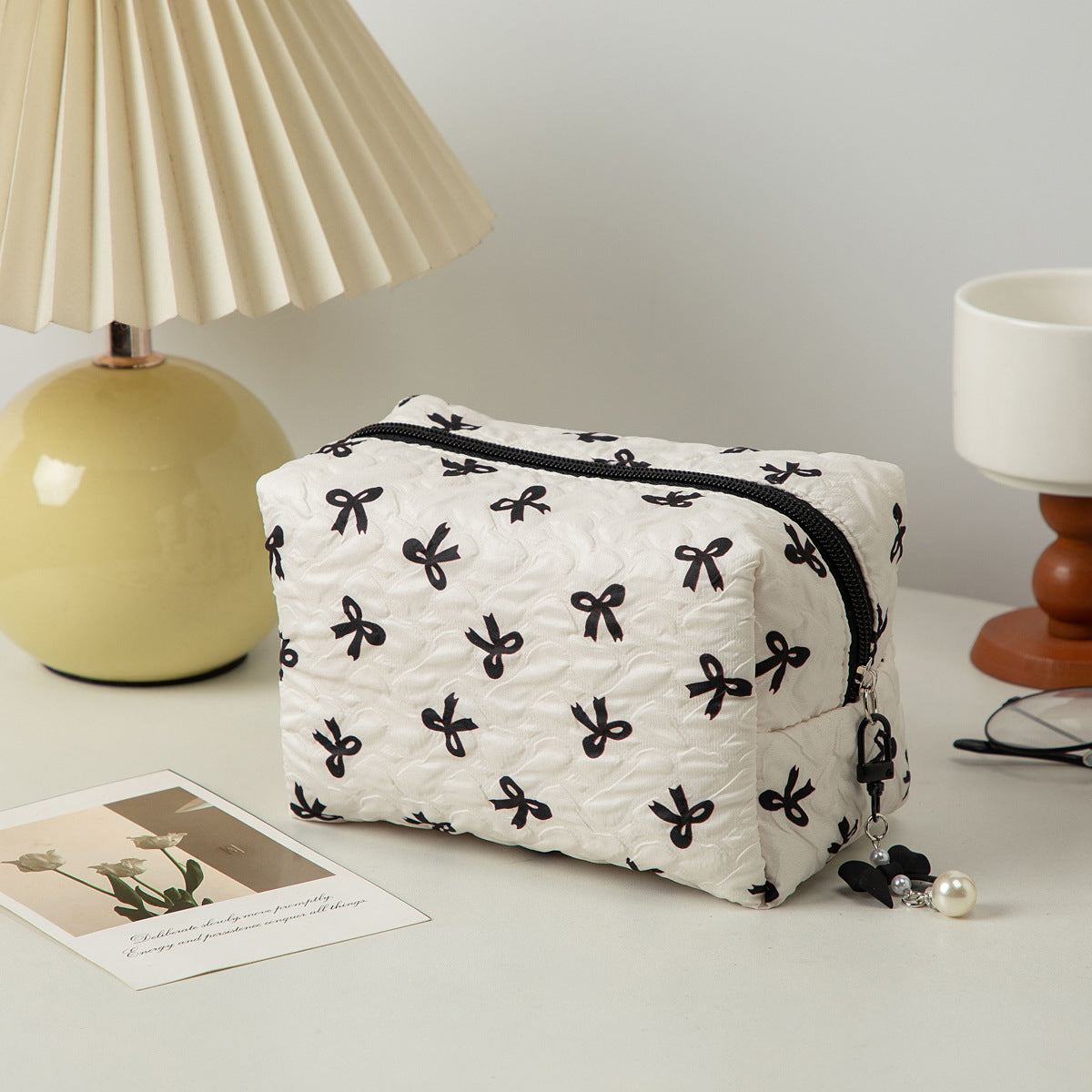 Y2K Quilted Puffy Makeup Bag