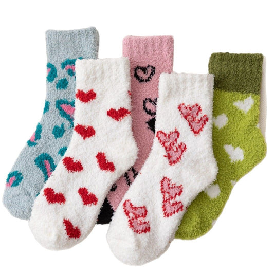 Valentine Socks Heart Print Socks