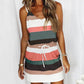 Suspender Stripe Pocket Dress