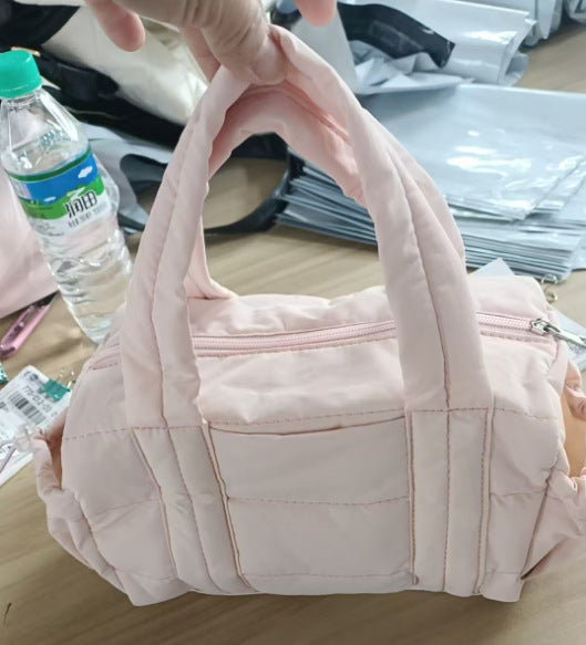 Puffer Duffle Crossbody Bag