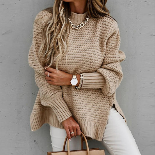 Loose and Relaxed Style Long-sleeved Sweater