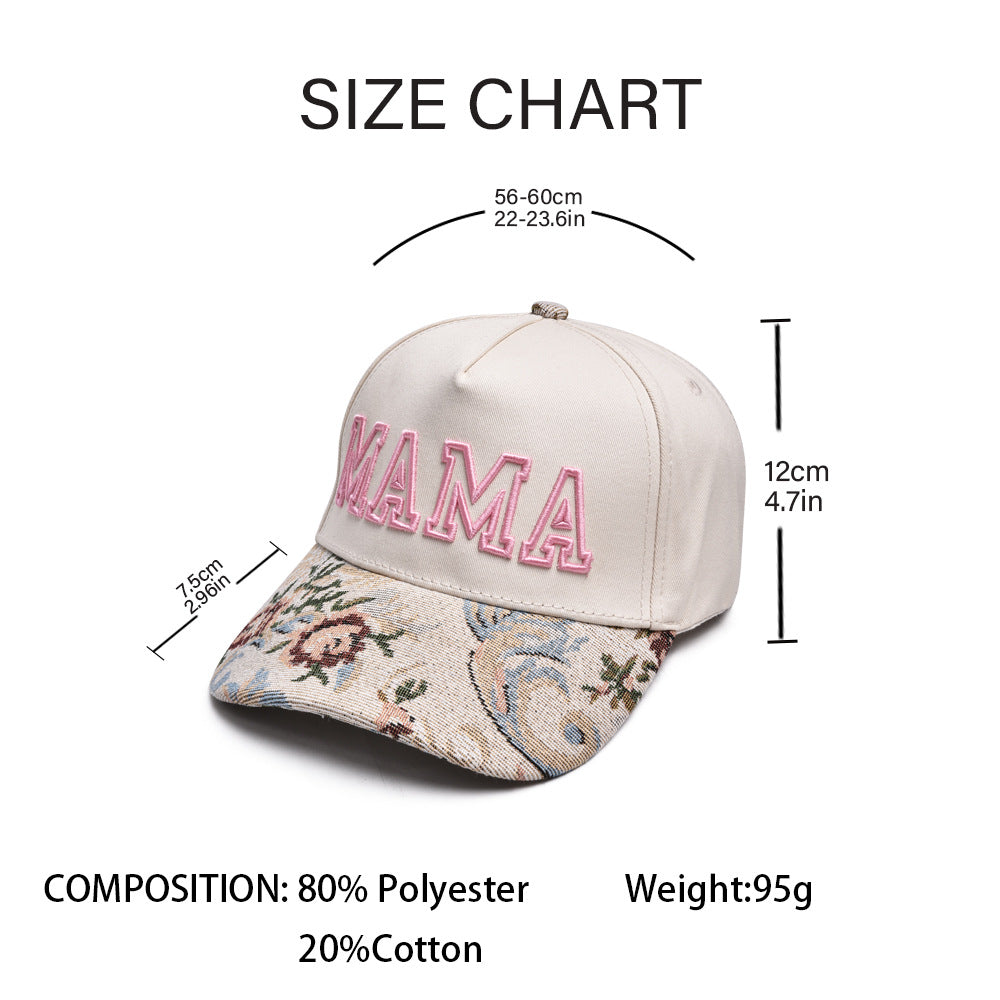 MAMA  Retro Casual Hat with Vintage Jacquard