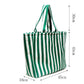 Large Capacity Striped Tote Bag