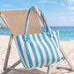 Terry Cloth Beach Tote Bag Large Toweling Handbag for Summer Vacation