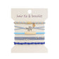 Boho 2-in-1 Hair Tie & Bracelet Set (5-Piece Pack)