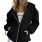 Women's Girls Jacket Sweatshirt Casual Drawstring Clothes