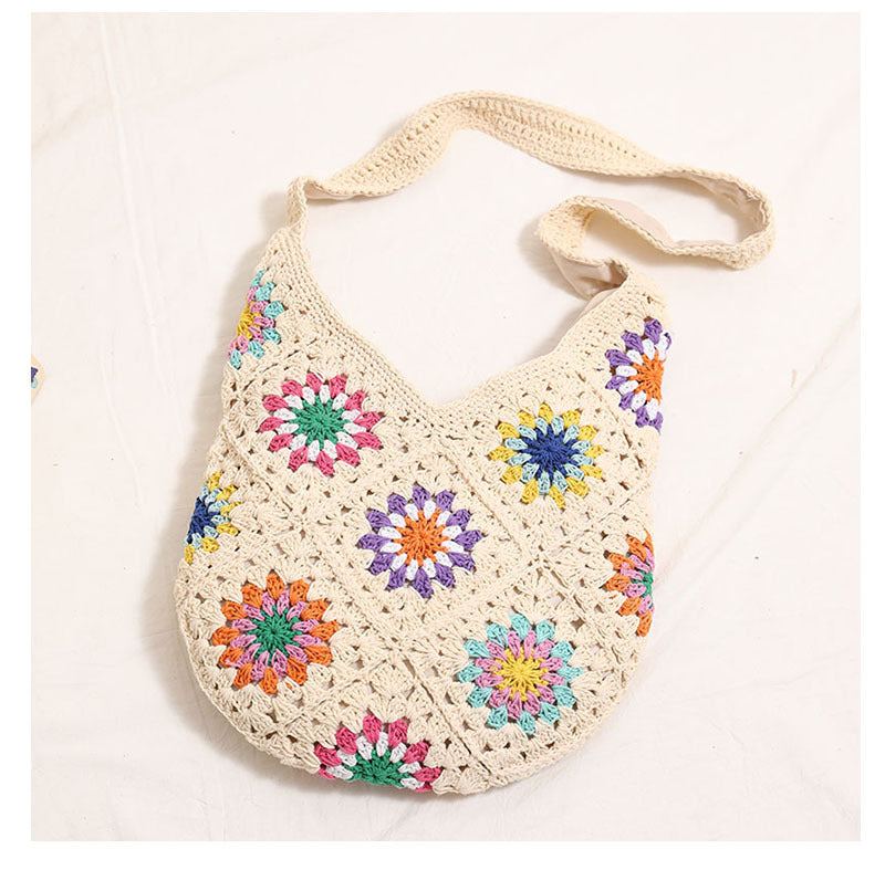 Boho Crochet Shoulder Bag