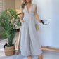 V Neck Sleeveless Jumpsuit